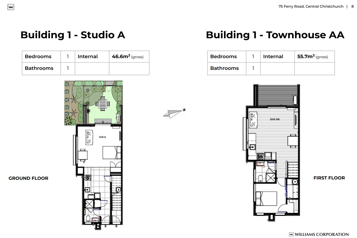 Studio A and Townhouse AA